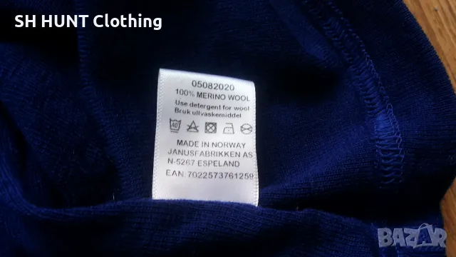 JANUS Thermo 100% Merino Wool размер S термо блуза 100% Мерино Вълна - 1087, снимка 11 - Блузи - 49862312