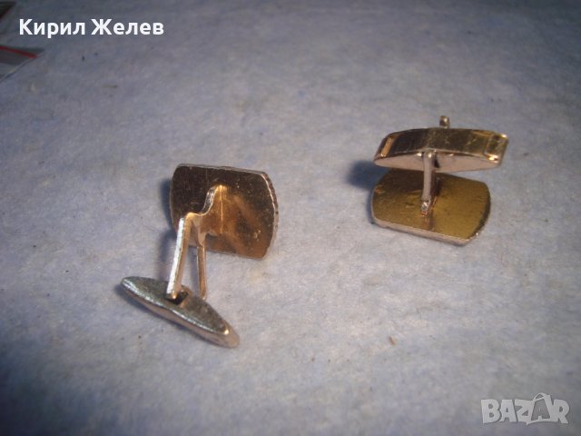 СТАРИ ПОЗЛАТЕНИ РЕТРО МОДЕЛ БУТОНЕЛИ КОПЧЕТА за МАНШЕТИ РЪКАВЕЛИ 72691, снимка 2 - Антикварни и старинни предмети - 37630300