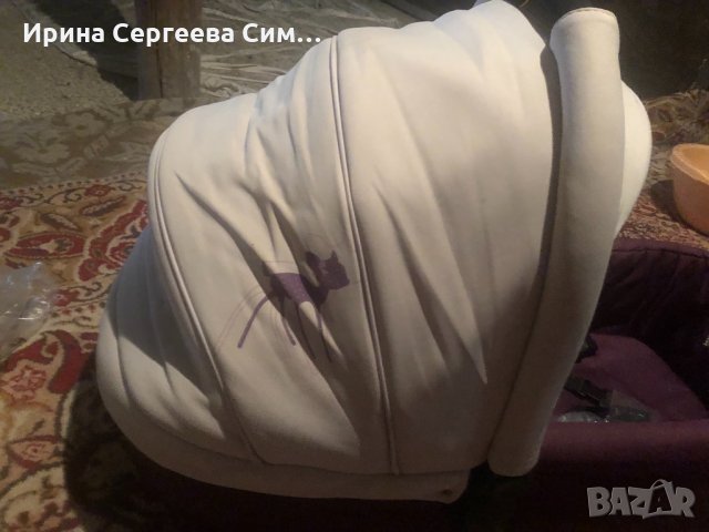 Комбинирана бебешка количка монца 3 мис бамби на лорели, снимка 10 - Детски колички - 28532516