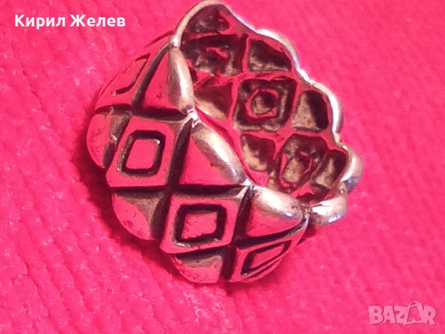 ОРНАМЕНТИРАН СРЕБЪРЕН МОДЕН АРТ ПРЪСТЕН SEZGIN СРЕБРО 925 МАРКОВ СЕЗГИН 32593, снимка 4 - Пръстени - 38381594