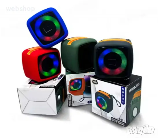 Мини преносима Bluetooth колонка с RGB LED светлини и Super Bass, снимка 1 - Bluetooth тонколони - 47789057