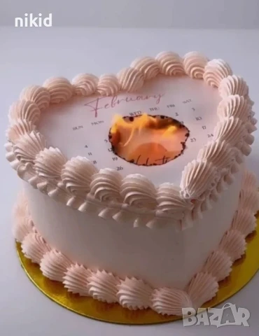 Ядивна Горяща вафлена хартия за запалване на огън плака принт сладкарска за торти торта, снимка 2 - Други - 51202332