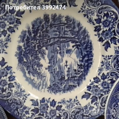 Набор от стари английски чинии и чаши-21 бр+ подарък, снимка 13 - Антикварни и старинни предмети - 49136898