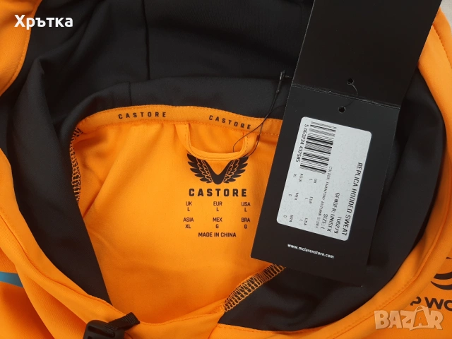 McLaren F1 Team Hooded Sweat - Оригинален мъжки суитшърт р-р L, снимка 12 - Суичъри - 53275398