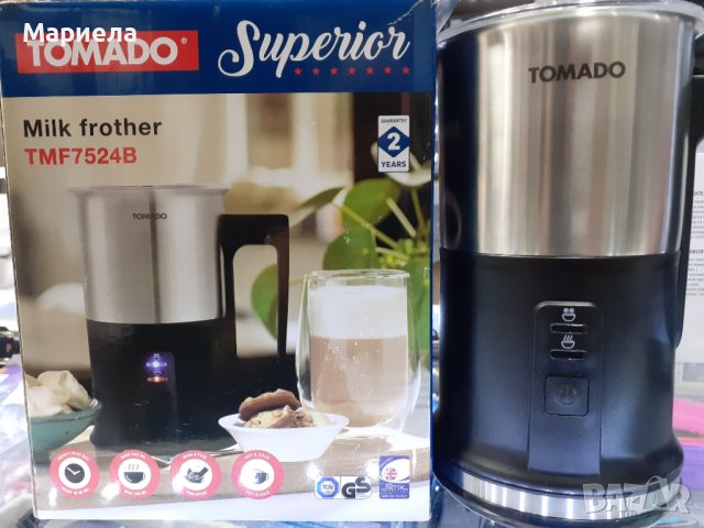 Уред за млечна пяна , разпенител за мляко , Капучинатор за топли и студени напитки, снимка 2 - Кафемашини - 40204396