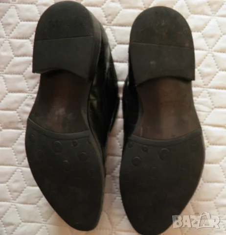 Bata оригинални мъжки черни обувки от естествена кожа, снимка 9 - Официални обувки - 56188037