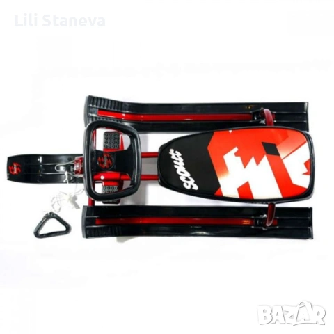 Зимна шейна с кормило, предни и задни ски и метална спирачка Mustang. , снимка 12 - Зимни спортове - 53057895