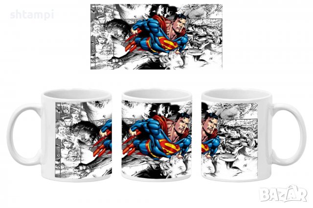 Чаша DC Superman 03,Керамична Чаша, Кафе Чай, Игра,Изненада,Подарък,Повод,Празник,Рожден Ден, снимка 6 - Чаши - 38512437