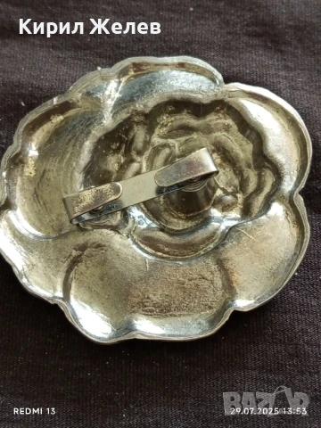 КАТАРАМА за КОЛАН ИЗОБРАЗЯВА ЦВЕТЕ МЕТАЛНА СРЕБРИСТ ЦВЯТ 57721, снимка 6 - Колани - 51178866