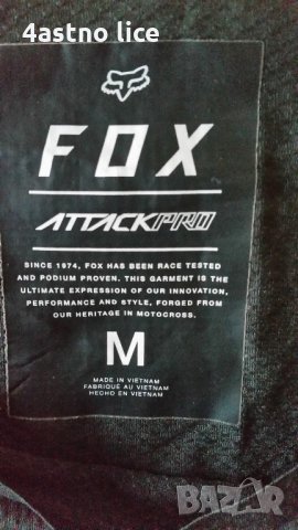 FOX Attackpro тениска(джърси ), снимка 3 - Тениски - 26616327