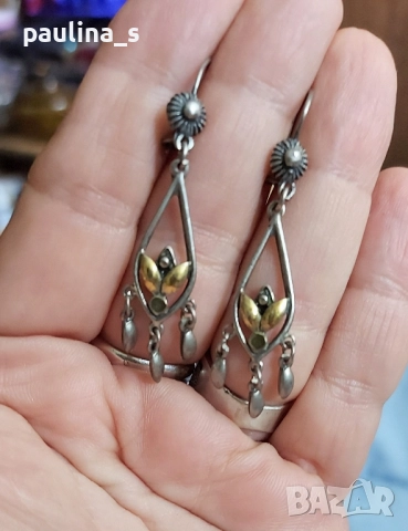 Два различни чифта / Етно винтидж сребърни обеци проба 925 , снимка 11 - Обеци - 40828681