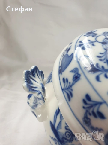 Порцеланов терин Майсен, снимка 3 - Антикварни и старинни предмети - 54307136