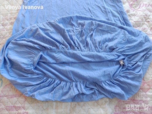 Zara синя памучна рокля, снимка 7 - Рокли - 50753374