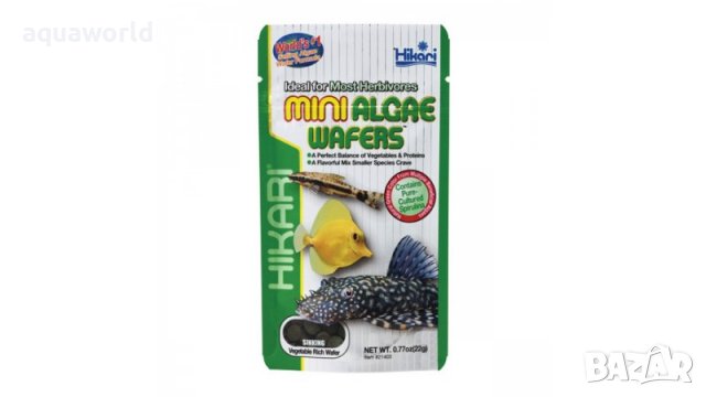 "Безплатна доставка " Hikari Mini Algae Wafers 85 гр, снимка 1 - Оборудване за аквариуми - 30769448