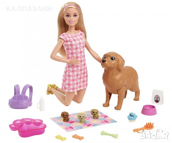 Кукла Barbie - Комплект с куче и новородени кученца Mattel Barbie® HCK75, снимка 2 - Кукли - 36934243