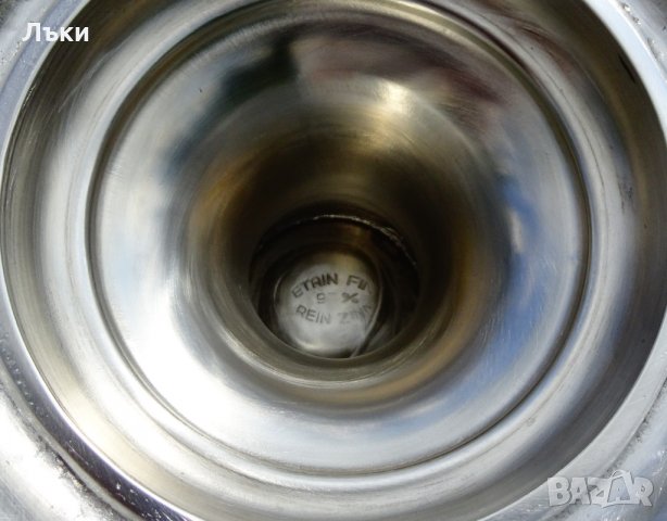 Кана от калай в стил Ампир 1.4 кг.,46 см., снимка 15 - Антикварни и старинни предмети - 29223298