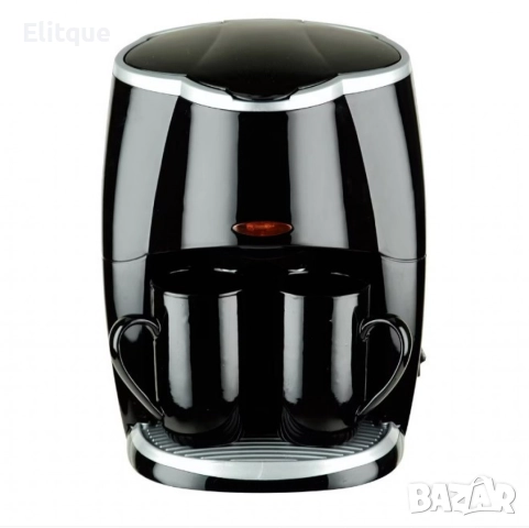 Кафеварка Rosberg Voltz 450W с две чаши, Черна, 2 ГОДИНИ ГАРАНЦИЯ, снимка 11 - Други - 52831654