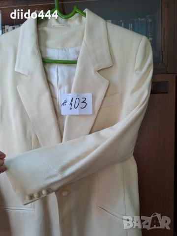 Бял дамски костюм № 103, снимка 3 - Костюми - 44530463