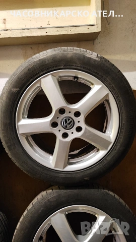Алуминиеви джанти 16" за VW с летни гуми, снимка 3 - Гуми и джанти - 54159292
