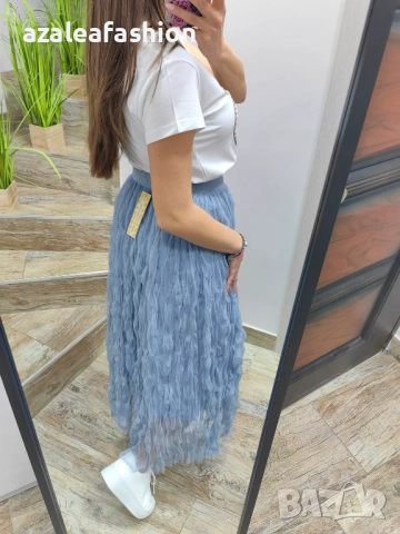 Пола от къдрав тюл, снимка 5 - Поли - 54119869