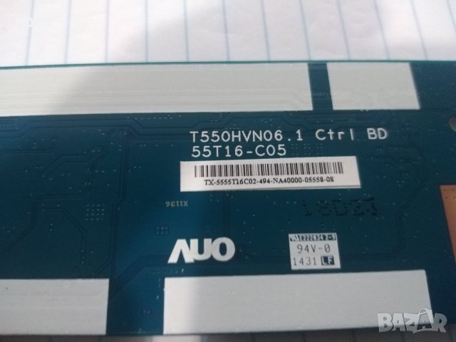 T-Con T550HVN06.1  55T16-C05 AUO, снимка 2 - Части и Платки - 38184758