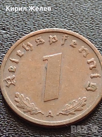 Две монети 1 райхспфенинг 1939г. / 1 райхспфенинг 1943г. Трети райх с СХВАСТИКА редки 14742, снимка 2 - Нумизматика и бонистика - 40649833