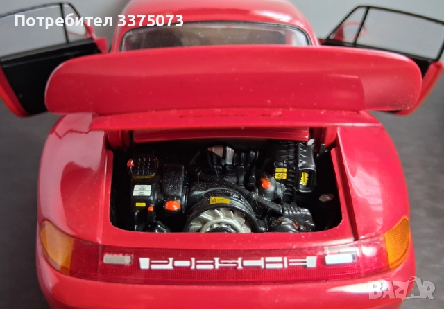 Porsche 911 Carrera RS 993 1/18 UT model , снимка 7 - Колекции - 52499568