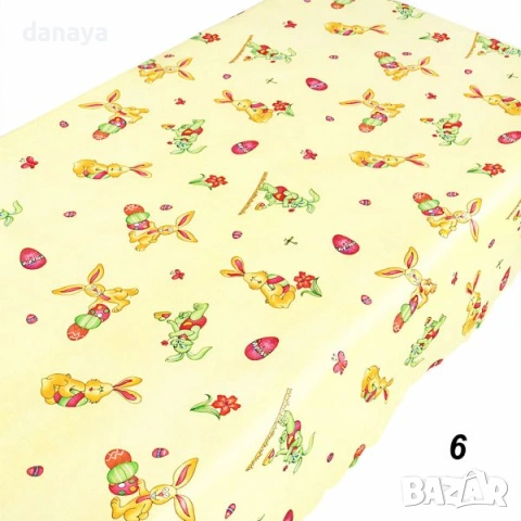 6524 Декоративна великденска покривка, 150x240cm, снимка 2 - Покривки за маси - 53887542
