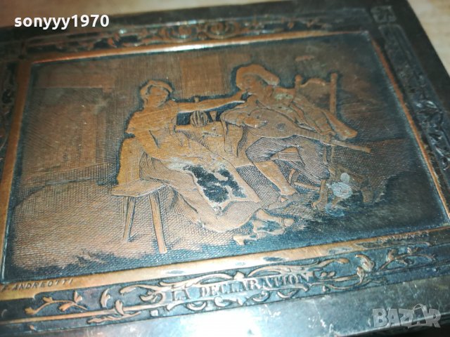 красива метална кутия-внос франция 10х7х4см, снимка 7 - Колекции - 30203938