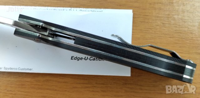 Сгъваем нож Spyderco Schempp Bowie / Schempp EuroEdge, снимка 14 - Ножове - 37345533