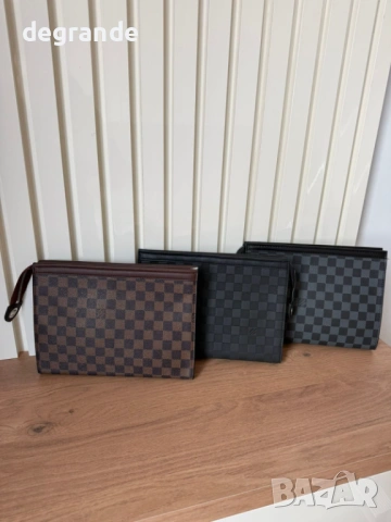 👜Мъжка чанта Клъч Louis Vuitton, снимка 3 - Чанти - 53985650