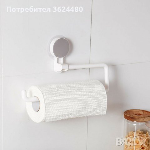 Самозалепваща поставка за кухненска хартия, снимка 3 - Органайзери - 40040810