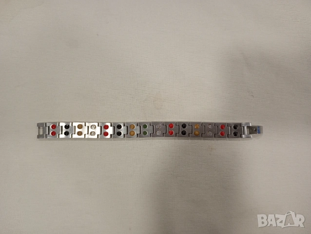 Victoria Bells мъжка магнитна гривна 22,5 см, снимка 2 - Гривни - 53212663