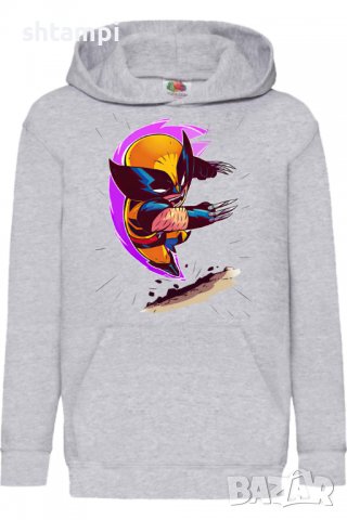 Детски Суитчър/Суитшърт Marvel Wolverine,Игра,Подарък,Изненада,Забавление,Рожден Ден, снимка 2 - Детски анцузи и суичери - 38325755