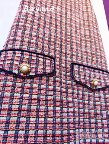 Рокля от блестящо букле на Зара, снимка 8 - Рокли - 49098397