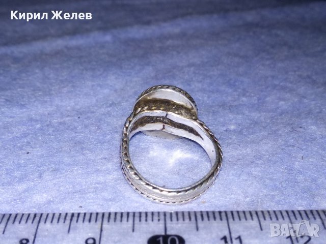 АРИСТОКРАТИЧЕН КЛАСИЧЕСКИ СРЕБЪРЕН МАРКОВ ПРЪСТЕН СРЕБРО 925 с ЮВЕЛИРНО ШЛИФОВАН ЧЕРЕН ОНИКС 37094, снимка 8 - Пръстени - 39977708