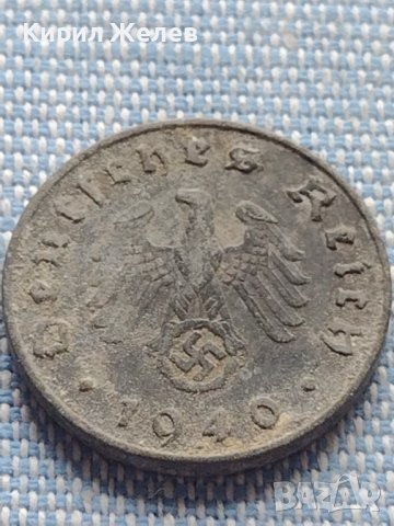 Монета 10 райхсфенинг 1940г. Германия Трети Райх с СХВАСТИКА за КОЛЕКЦИЯ 29600, снимка 6 - Нумизматика и бонистика - 42820086
