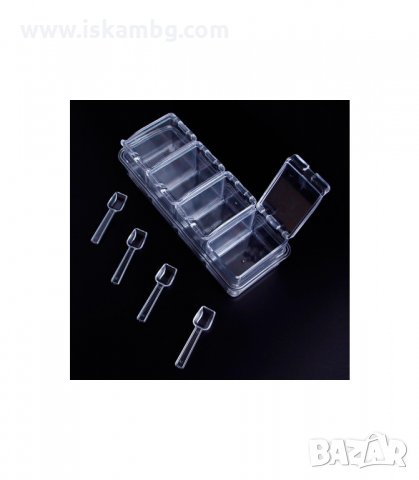 КОМПЛЕКТ 4 БР. ПРОЗРАЧНИ КУТИИ ЗА СЪХРАНЕНИЕ НА ПОДПРАВКИ - код 1723, снимка 7 - Кутии за съхранение - 33988263