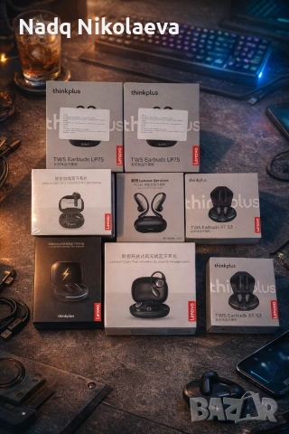 Безжични слушалки Lenovo ThinkPlus б