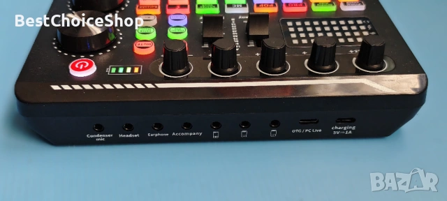 Външна звукова карта (Live Sound Card) за стрийминг, караоке и записи, снимка 5 - Ресийвъри, усилватели, смесителни пултове - 54220623