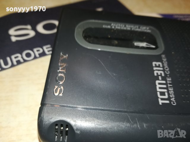 SONY TCM-313 ВНОС FRANCE 0409231130, снимка 5 - Радиокасетофони, транзистори - 42073102