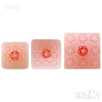 Маргаритки цветчета 3 размера печати пластмасови текстури за фондан украса, снимка 2 - Форми - 34113456