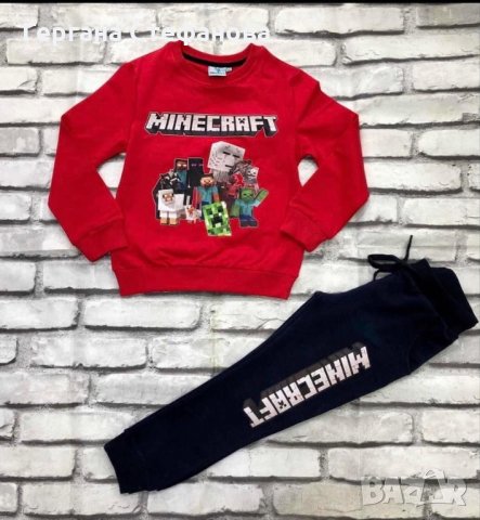 Комплект Minecraft Размери -3/4г.4/5г.5/6г. Цена -32лв, снимка 1