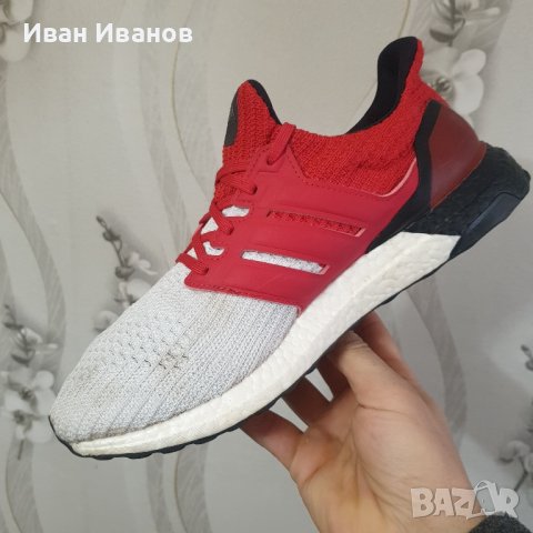 оригинални маратонки  Adidas Ultra Boost 4.0 'White Scarlet' номер 42,5- 43 1/3, снимка 11 - Маратонки - 41610712