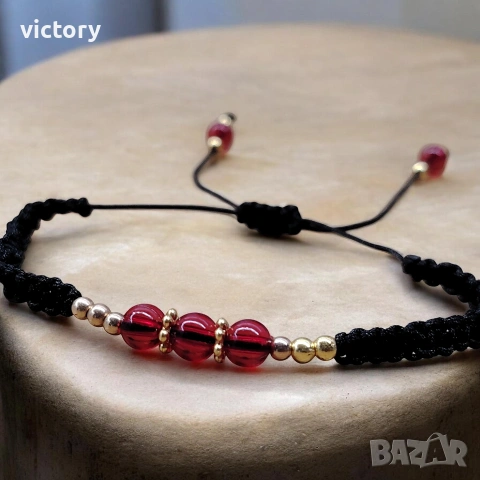 Гривна Crimson & Gold – Handmadе