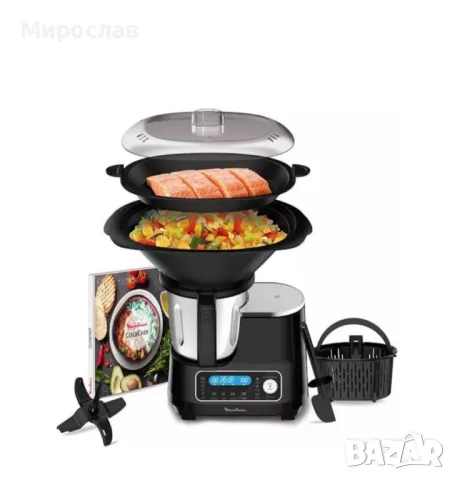 Кухненски робот Moulinex ClickChef HF4SPR30, 1400 W, 3.6 L, 32 функции, снимка 2 - Други - 48538045