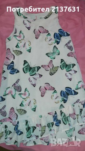 Детска Рокличка с пеперуди H&M , снимка 3 - Детски рокли и поли - 29548203