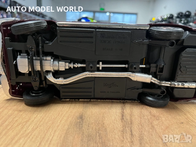 MAISTO колекционерски модел MERCEDES 280SE ROADSTER 1966 г. 1:18, снимка 6 - Колекции - 53155412