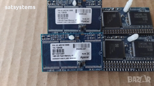 4бр.Apacer 1GB 44-Pin IDE Flash Memory Half Slim, снимка 7 - Други - 32959634