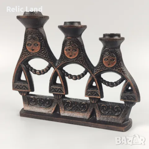 Винтидж свещник матрьошки